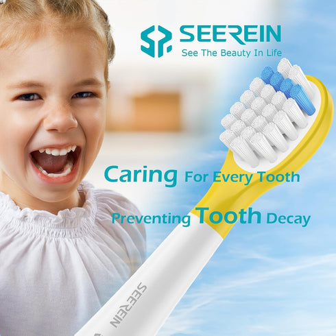 Kids Toothbrush Replacement Head Compatible with Philips Sonicare, Fit for Children 3+, with Head Cover, 8 Pack