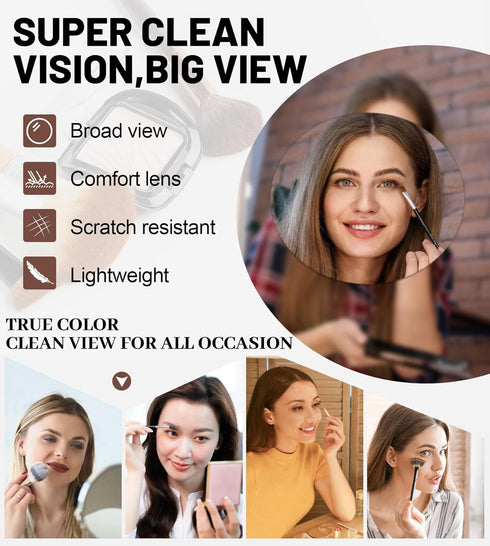 OCCI CHIARI Reading Glasses, Eye Make Up Rotatable Cosmetic Eyeglasses for Women