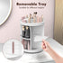Rotating Makeup Organizer, 360° Spinning Skincare Organizers, Adjustable Medium Cosmetic Storage, White