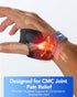 CMC Thumb Brace with Shape-memory Restriction Splint for CMC Thumb Joint Pain Relief, Thumb Joint Instability, Tendonitis, CMC Joint Thumb Arthritis Brace Stabilizer, Medium, Right Hand, 1 Pack