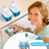Laundry Detergent Dispenser 2 Pack, 37 oz with 4 Removable Labels, BPA Free & PET Plastic Clear