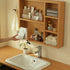 SUNFICON Makeup Holder Tray Organizer with 9 Dividers, Cosmetic Display Case for Bathroom Vanity Countertop Storage Box