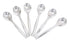 12 Heavy Duty Disposable Plastic Serving Utensils - Six Each (10" Forks & 10" Spoons) - Silver