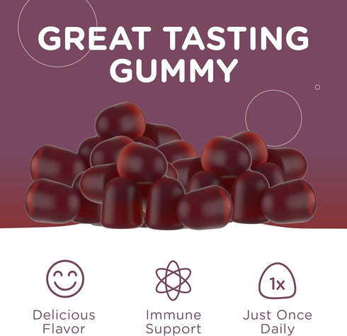 Zahler Chapter One Vitamin D3 K2 Gummies, 1000IU of Vitamin D3 & 45MCG of Vitamin K2, Kosher, 60 Gummies