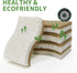 9 Pack Biodegradable Natural Kitchen Sponge, Compostable Cellulose and Coconut Walnut Scrubber
