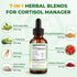 VEGETUSMAX 7-in-1 Cortisol Supplement Liquid Drops, Cortisol Theanine Rhodiola Rosea Magnesium Phosphatidylserine