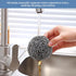 Stainless Steel Scrubber Scouring Pad, Magic Eraser Sponges for Cleaning Pot, Pan, and Broiler Rack, 6 Pcs