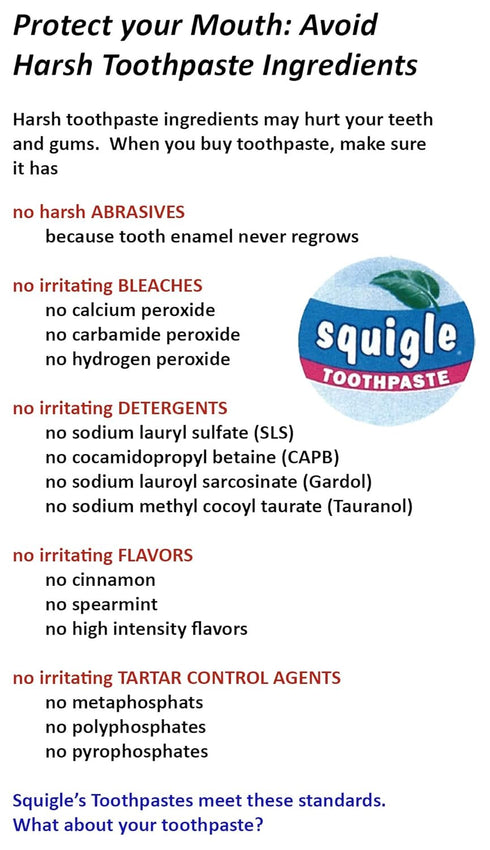Squigle Enamel Saver Toothpaste, 36% Xylitol with Fluoride, SLS Free, 1 Pack