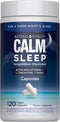 Natural Vitality Calm Sleep Capsules | Magnesium with Melatonin, L-Theanine & GABA Supplement |