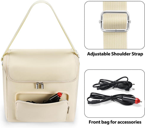 Portable Mini Fridge Case/Skincare Fridge/Travel Makeup Bag for Camping, Picnic, and Cosmetic Storage