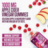 Vegan Apple Cider Vinegar Gummies 1000mg, 60 Count, Non-GMO for Detox, Digestion & Gut Health Support
