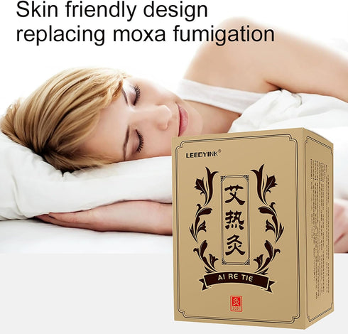 Mugwort Hot Moxibustion Patch - Self-Heating Natural Extract for Blood Circulation, Relieves Body Joints (20pcs)