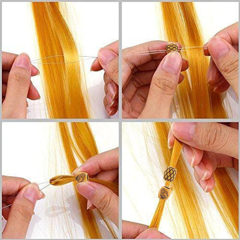 Messen Dreadlocks Jewelry Crystal Wire Wrapped Hair Accessories Imitation Wood Beads