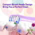 Replacement Toothbrush Heads, 10 Count Compatible with Colgate Hum Connected Smart Battery Electric Toothbrush, Purple