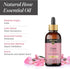 Avatra Rose Essential Oil for Diffuser, Perfume, Skin, Hair, Aromatherapy | Pure & Natural Essential Oil for Massage, Bath, Soap, Candles | Premium Grade with Glass Dropper- 3.38 Fl Oz