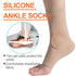 Povihome Elasticated Malleolar Sleeve with Gel Pads for Ankle Cushioning & Protection, 1 Pair