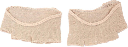 Toe Compression Socks, Toe Separating Heelless Socks Breathable SweatAbsorbent Relief Foot Pain Forefoot Pads (Open