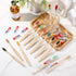 Sieral 120 Pcs Bamboo Toothbrush with Toothpaste, Individually Wrapped Disposable Travel Toothbrush Kit for Hotel,