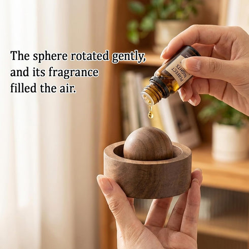 MIJIJHH 2Pcs Passive Diffuser, Passive Essential Oil Diffuser, Versatile Style for Home, Mini Wood Diffuser for Desk