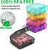 Urekt 10 Cute Small Travel Pill Box, pcs Mini Pocket Pill Organizer Daily Single Pill Containers Portable Medicine