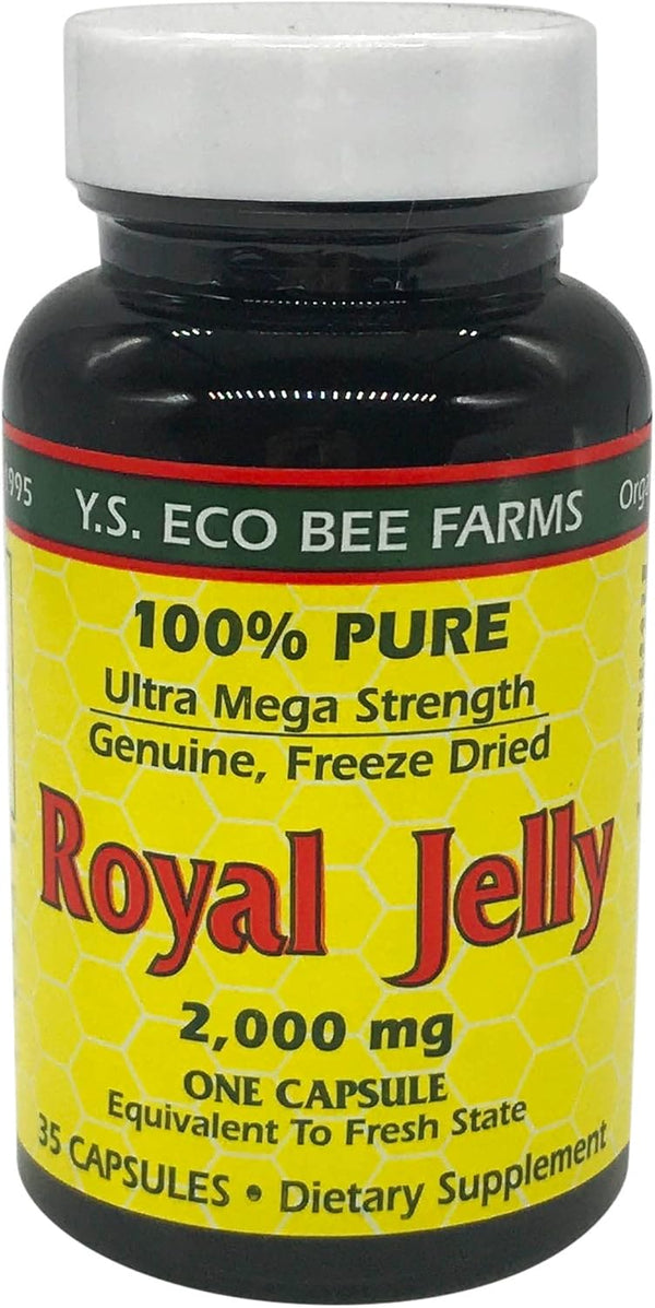 YS Eco Bee Farms YS BEE Farms Pure Royal Jelly Capsules, 35 CT