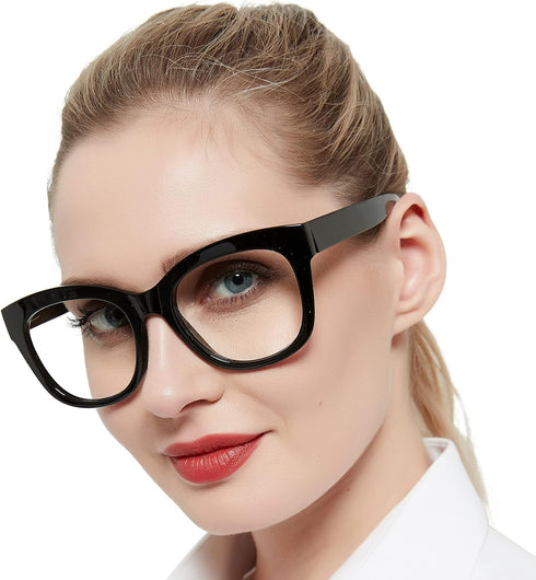 AEZUNI Oversized Reading Glasses for Women, Large Readers 0 1.0 1.25 1.5 1.75 2.0 2.25 2.5 2.75 3.0 3.5 4.0 5.0 6.0