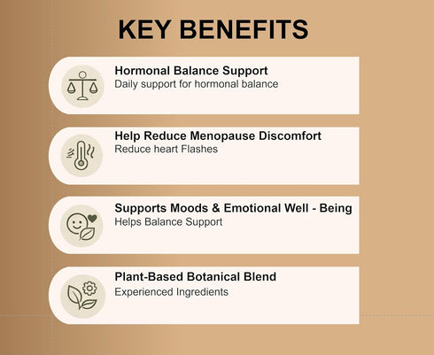 Next For Life 60 Womens Hormonal Balance Supplement Menopause & PMS Support Mood, Energy & Cycle Regulation Botanical