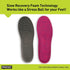 PROFOOT Stress Relief Insoles for Women, Lightweight Foam Shoe Inserts, Sizes 6-10, 1 Pair