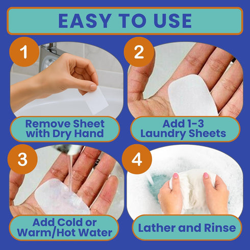 Set Travel Laundry Detergent Sheets Gift - Travel Detergent Sheets, Travel Clothesline, Foldable Laundry Bag
