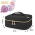 Yarwo Nail Polish Carrying Bag - Holds 24 Bottles, Travel Storage Organizer for Nail Polish, Black