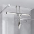 Simtive 14-Inch Shower Squeegee Set, Includes Hook and Adhesive Hook for Shower Doors, Mirror, Window, Silver