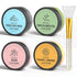 4 Pcs Clay Facial Mask Set - 240g Turmeric, Vitamin C, Green Tea, Dead Sea Mud, and Rose Clay for Deep Cleansing &
