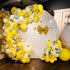12 Yards Bumble Bee Wired Edge Ribbon, Yellow Craft Ribbons for Floral Hanging Ornaments, Home Decoration