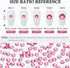 Rose Flatback Rhinestones, Glass Rhinestones for Nail Art and Craft, Glue Fix, Loose Crystal Gemstones(Rose, SS34, 288pcs, 7.1-7.3mm)