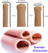 ERGOfoot 6 Pack Toe Caps - Close Finger Toe Sleeve Tubes Gel Rubbing Tube to Prevent Bunions, Hammertoes