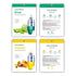 10 Pcs Combo Vital Ampoule Sheet Mask, Korean Facial Skincare Sheet for Moisturization, Wrinkle Care, Brightening