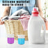 LUSTRIB 6 100ml Pcs Silicone Laundry Measuring Cup, Soft Laundry Detergent Cup, No-Clean Design Silicone Laundry