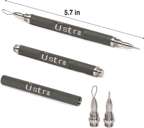 Professional Travel 2-in-1 Blackhead Remover and Comedone Extractor Tool, Surgical Steel for Acne Control