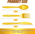 180 Pcs Heavy Duty Plastic Silverware Set, Red Black Gold Disposable Cutlery for Graduation Wedding Party Dinner