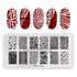 Mr. Fox Nail Printing Board Set - Halloween Flame Leopard, Zebra and Snake Motifs Nail Art DIY Stamping Template