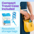 Dental Flossers Brush Picks, 2 Pack with Travel Case (100 Total Count), Mint Flavored for Easy Grip and Use