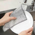 YOFAN 5-Pack 7.9-Inch Dual-Layer Metal Mesh Cleaning Cloths - Scratch-Free Kitchen Scrubbers for Dishes & Cookware