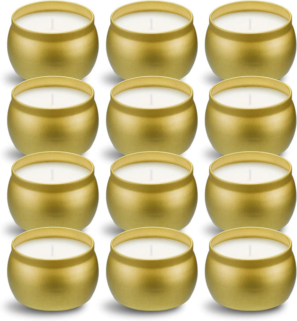 Tuyai Scented Candles Gift Set, 12 Pack Natural Soy Wax Single tin 4