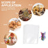 Gusseted 200pcs (15x23cm) Packaging Poly Bread Bags with Mixed Color Ties, Bakery Pouches for Cookie Preservation