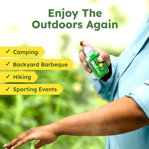 BugMD Buzz Shield (2-Pack), Mosquito Repellent Outdoor Spray, DEET Free Bug Spray for People