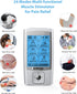 NURSAL 24 Modes TENS Unit Muscle Stimulator with 8 Pads for Back and Shoulder Pain Relief