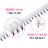 TDANCE Premade Fans Eyelash Extensions - 224 Fans, Middle Stem Heat Bonded Volume Lash Extensions (224-40D-0.03-C-8-15)