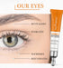 JoyPretty New Vitamin C Eye Serum, Anti-Aging Eye Cream with Niacinamide and Hyaluronic Acid for Dark Circles Puffiness
