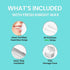 Braces Wax, 50 Orthodontic Strips & Cases (Mint) - 10 Pack, Premium Food Grade Wax for Aligners