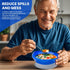 2Pack Spill Proof Scoop Bowl with Non-Skid Suction Base, Adaptive Self-Feeding Dinnerware for Elderly and Disabled
